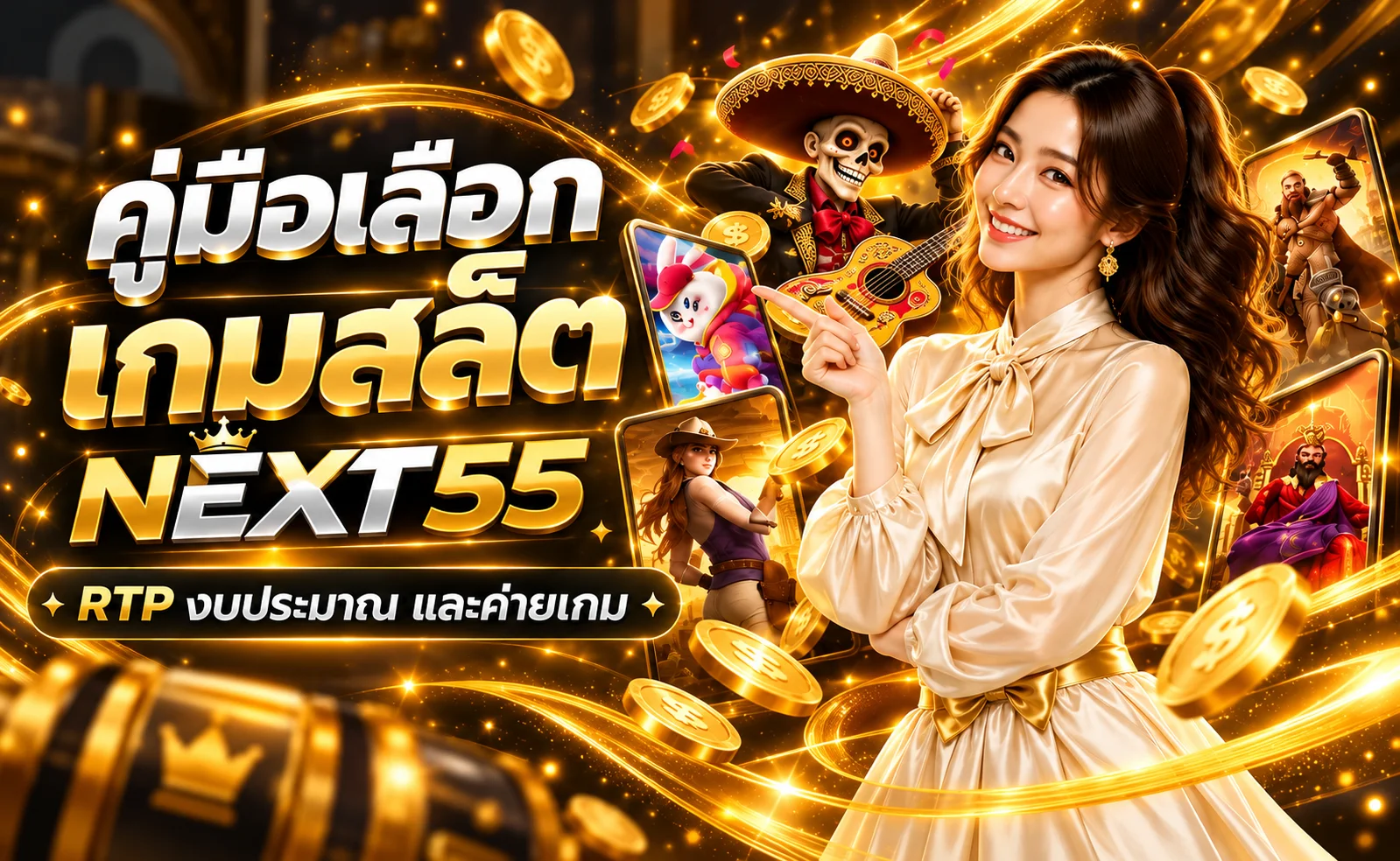 NEXT55 คู่มือเลือกเกมสล็อต RTP และตั้งงบ